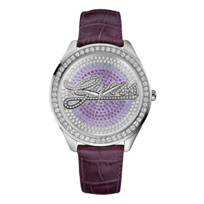Guess Clearly Ladies' Red Strap Watch