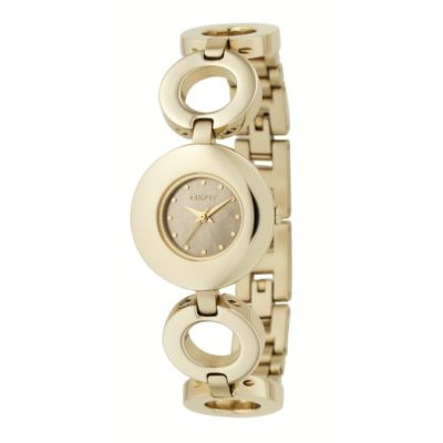 DKNY ladies' gold-plated bracelet watch - Product number 8003823