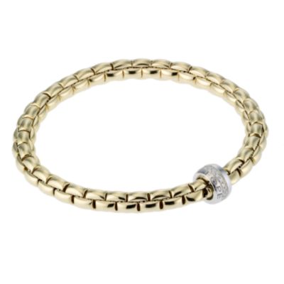 18ct gold Fope Gioielli Flex'It bracelet. - Product number 8004145