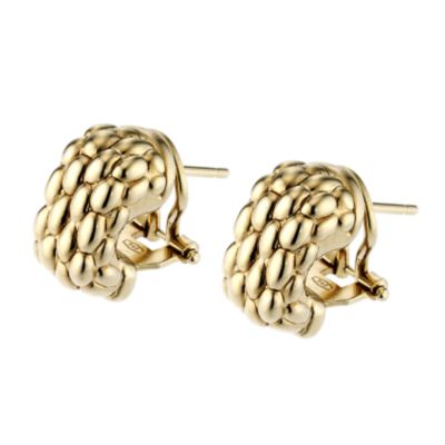 18ct gold Fope Gioielli Luci earrings.