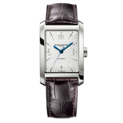 Baume & Mercier mens brown strap watch