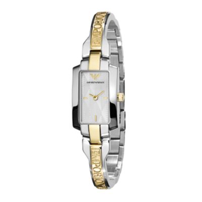 Armani ladies two colour bracelet watch