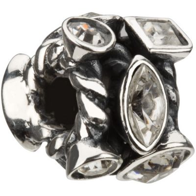 Chamilia - silver marquise crystal bead - Product number 8020442