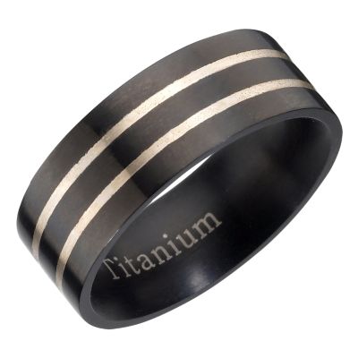 Titanium Twin Groove Ring - Product number 8020833