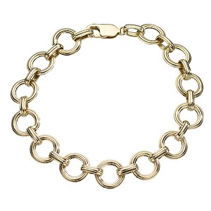 9ct Gold Circle Link Bracelet
