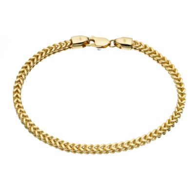 9ct Yellow Gold Cube Bracelet