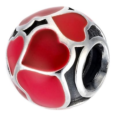 pandora Sterling Silver Red Enamel Bead