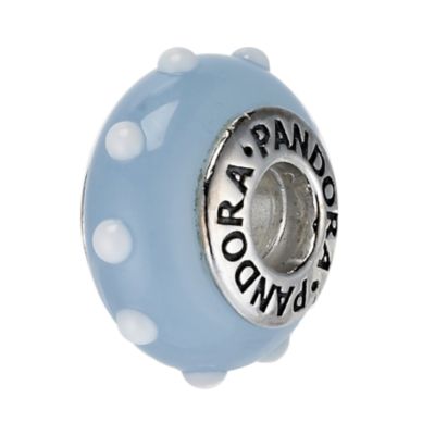 pandora Sterling Silver Murano Glass Blue White