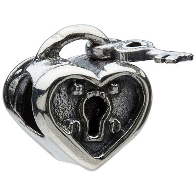 Chamilia - sterling silver heart lock and key charm - Product number 8024073