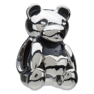 - sterling silver teddy bear bead