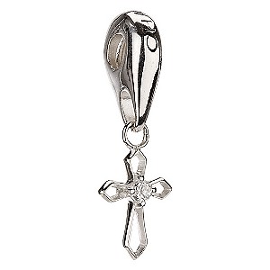 - Sterling Silver Hanging Cross Charm