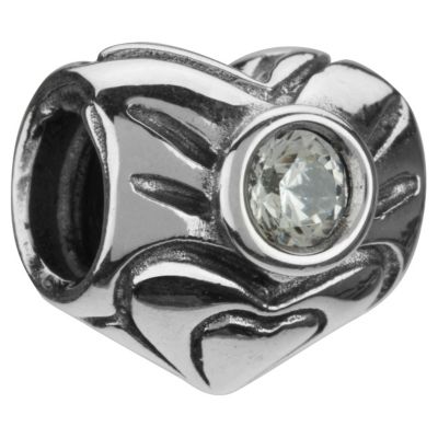 Chamilia - sterling silver April birthstone bead
