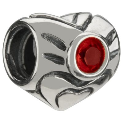 - sterling silver July birthstone bead