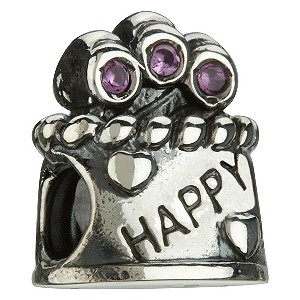 Chamilia - sterling silver Happy Birthday beadChamilia - sterling silver Happy Birthday bead