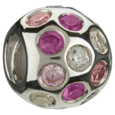 Chamilia - sterling silver cubic zirconia disco ball bead - Product number 8024820