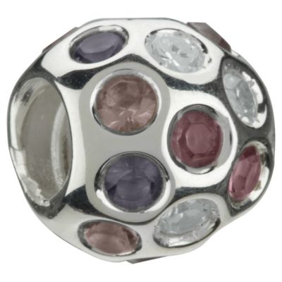 Chamilia - sterling silver cubic zirconia disco ball bead - Product number 8024839