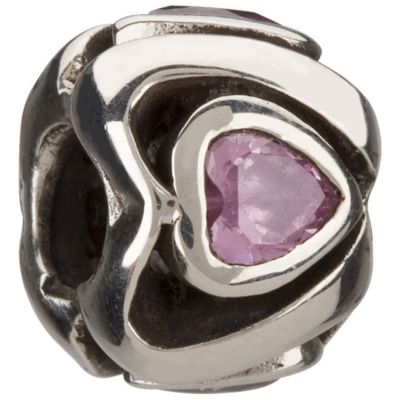 Chamilia - sterling silver cubic zirconia Mother heart bead - Product number 8024898