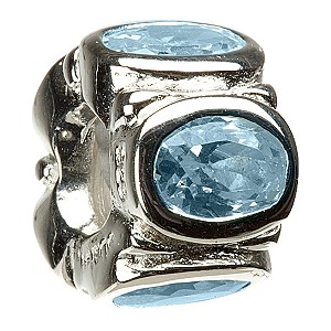 - sterling silver aquamarine cubic