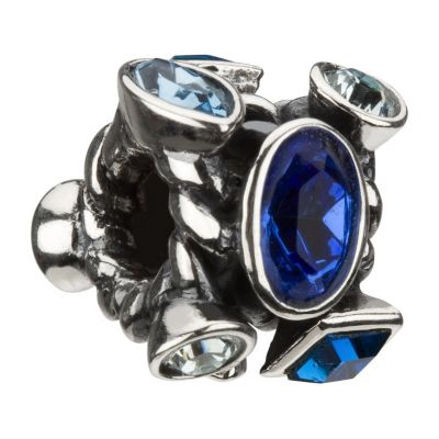 Chamilia - sterling silver and marquis blue crystal bead - Product number 8024987