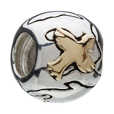 Chamilia silver brown crystal marquise bead - Product number 8024995