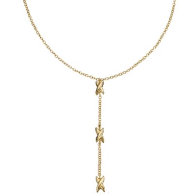 9ct Yellow Gold Kiss Necklace