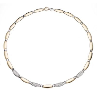 9ct Yellow Gold Cubic Zirconia Necklace
