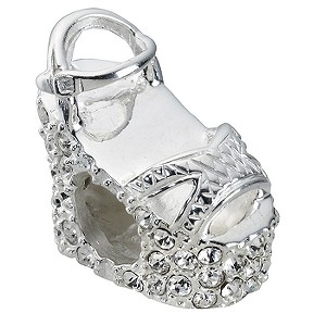 Truth Sterling Silver - Crystal Shoe Bead