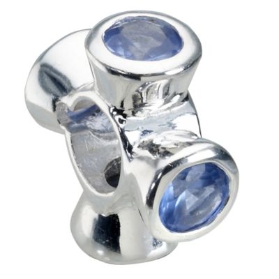 Truth Sterling Silver - Cubic Zirconia Topaz Bead