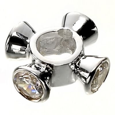 Truth Sterling Silver Cubic Zirconia Charm - Product number 8037760