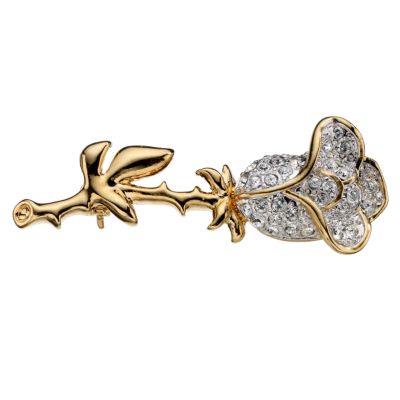 Oliver Weber Gold-Plated Rose Brooch - Product number 8041199