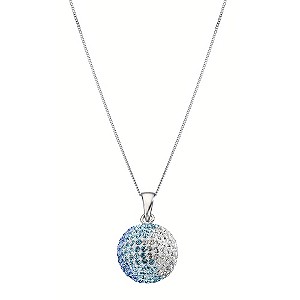 Giles Deacon Sterling Silver Crystal Charm Pendant