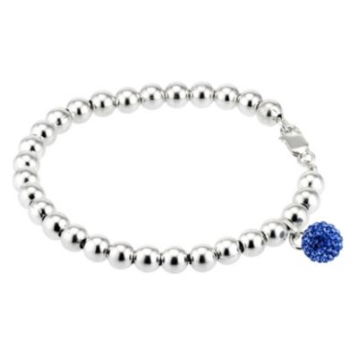 Giles Deacon Sterling Silver and Crystal Ball Bracelet - Product number 8041695