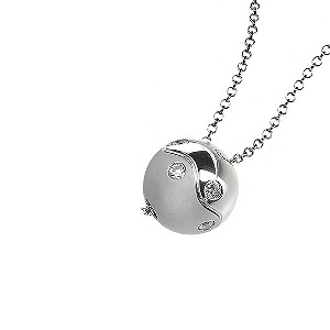 Sphere of Life Sterling Silver Sparkle Necklace