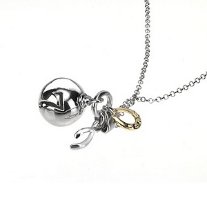 Sphere of Life Sterling Silver 18` Necklace