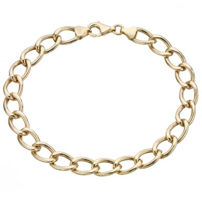Unbranded 9ct Yellow Gold Mens Curb Bracelet