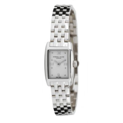 Eternal Silver ladies' white rectangular dial watch - Product number 8052042