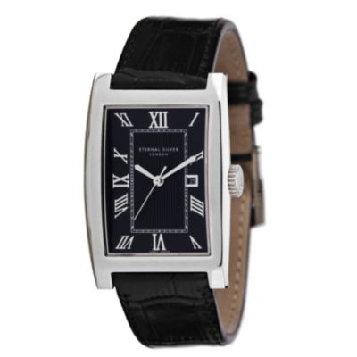 Eternal Silver men's black strap watch - Product number 8052115