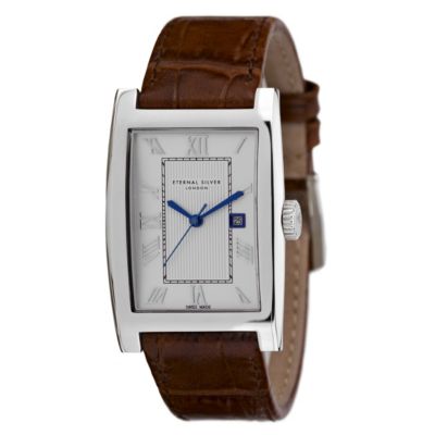 Eternal Silver men's brown strap watch - Product number 8052123