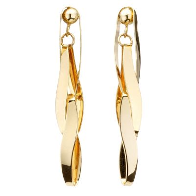 Only Gold 18ct Yellow Gold S-Link Oval Earrings - Product number 8053618