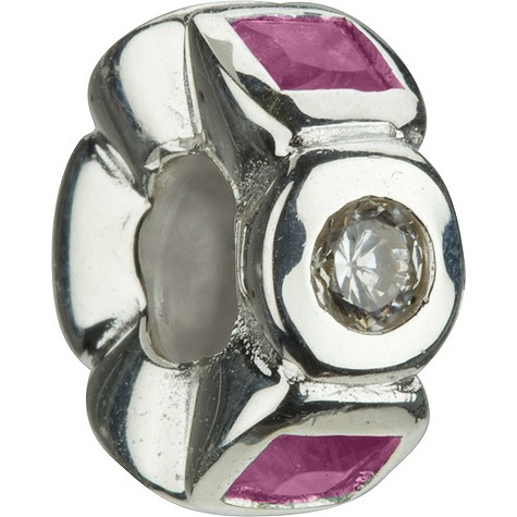 chamilia - sterling silver pink bead