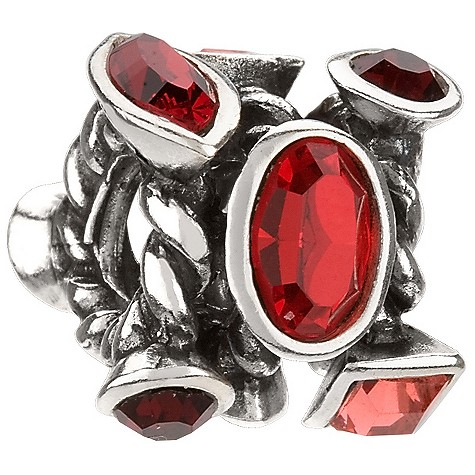 Chamilia - sterling silver red marquis crystal