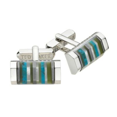 Ted Baker oblong blue shell cufflinks - Product number 8055815