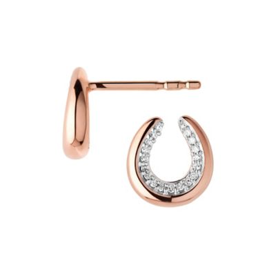 rose gold earrings ernest jones