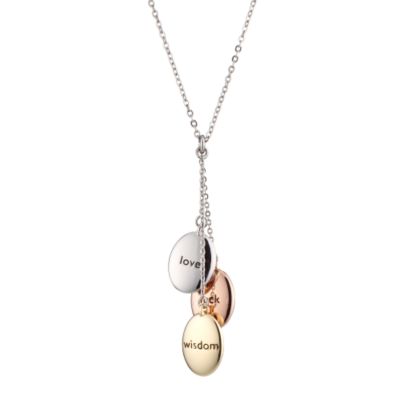 Gaventa three pebble necklace