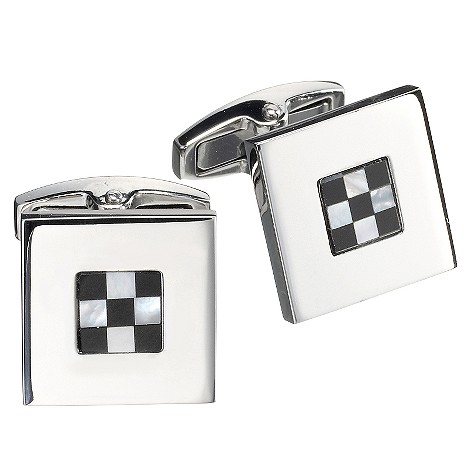 Unbranded Gaventa onyx and mother of pearl cufflinks