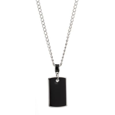 Gaventa Men's Black Dog Tag Necklace - Product number 8058091