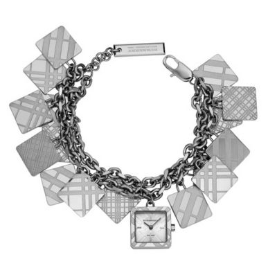 Burberry ladies' stainless steel charm bracelet watch - Product number 8058563