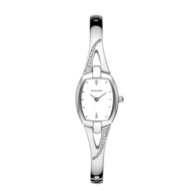 Accurist ladies' stainless steel stone set watch - Product number 8069352