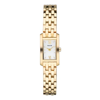 Accurist ladies' stainless steel stone set watch