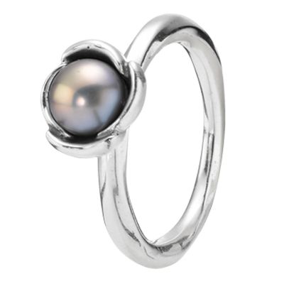 Pandora sterling silver cultured freshwater pearl ring size P - Product number 8075425